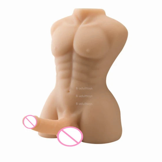 Ultra-Realistic Silicone Half-Body Male Torso Sex Doll for Ultimate Pleasure