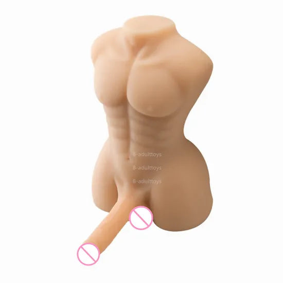 Ultra-Realistic Silicone Half-Body Male Torso Sex Doll for Ultimate Pleasure