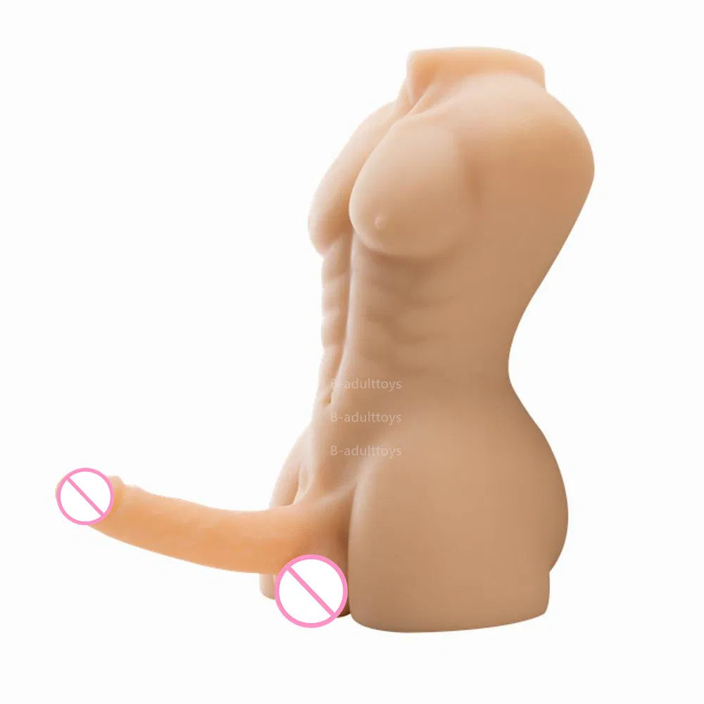 Ultra-Realistic Silicone Half-Body Male Torso Sex Doll for Ultimate Pleasure