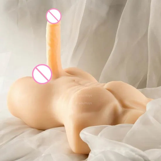 Ultra-Realistic Silicone Half-Body Male Torso Sex Doll for Ultimate Pleasure